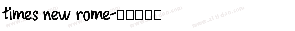 times new rome字体转换